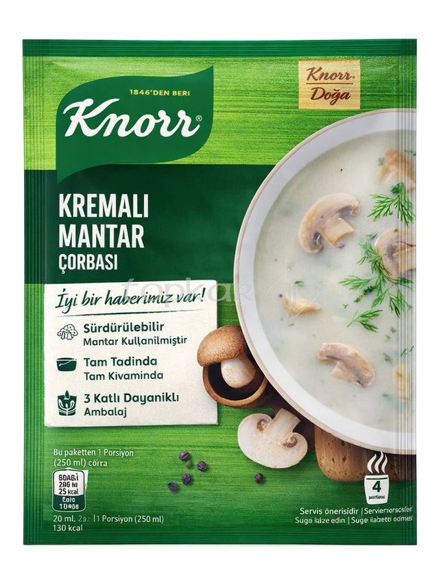 Knorr Cremige Champignoncremesuppe 63g – Kremalı Mantar Çorbası Instant-Pilzsuppe