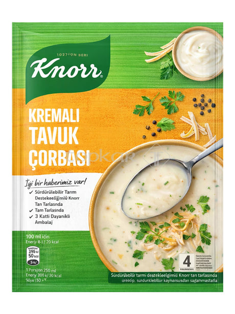Knorr Cremige Hühnersuppe 65g – Kremalı Tavuk Çorbası Instant-Suppe