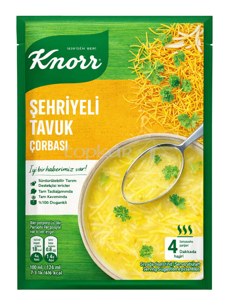 Knorr Hühnersuppe mit Nudeln 54g – Şehriyeli Tavuk Çorbası türkische Instant-Suppe