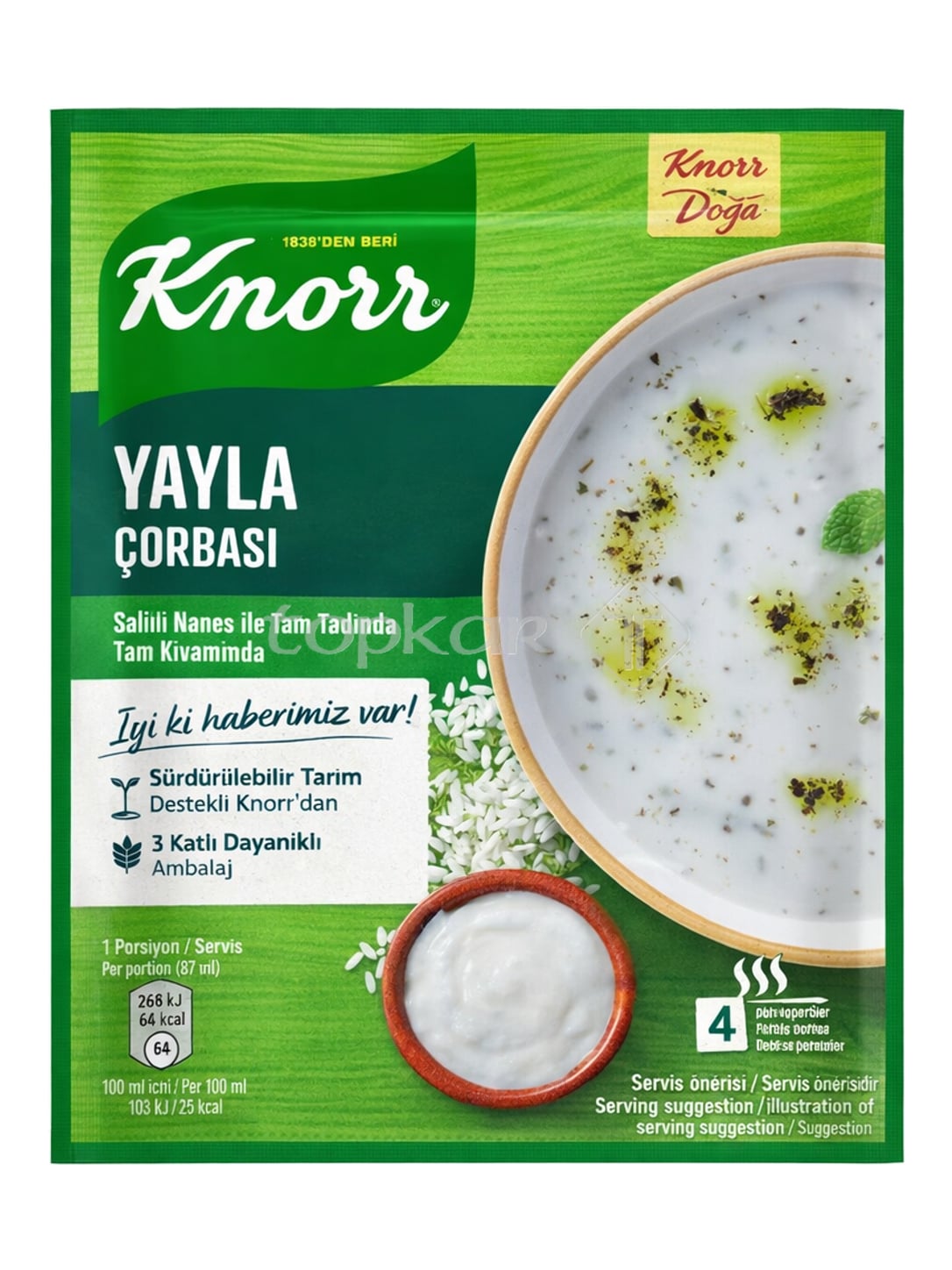 Knorr Yayla Çorbası 74g – türkische Joghurtsuppe Instant