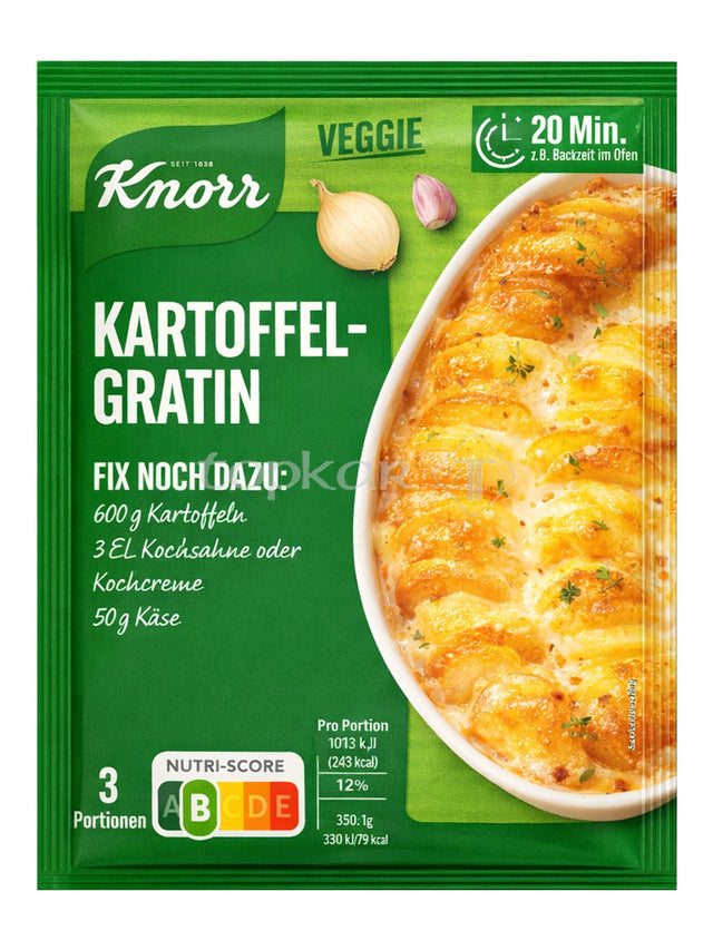 Knorr Kartoffel-Gratin Fix 37g – Würzmischung für Kartoffelgratin