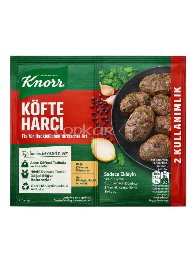 Knorr Köfte Harcı 82g – türkische Gewürzmischung für Köfte Hackbällchen