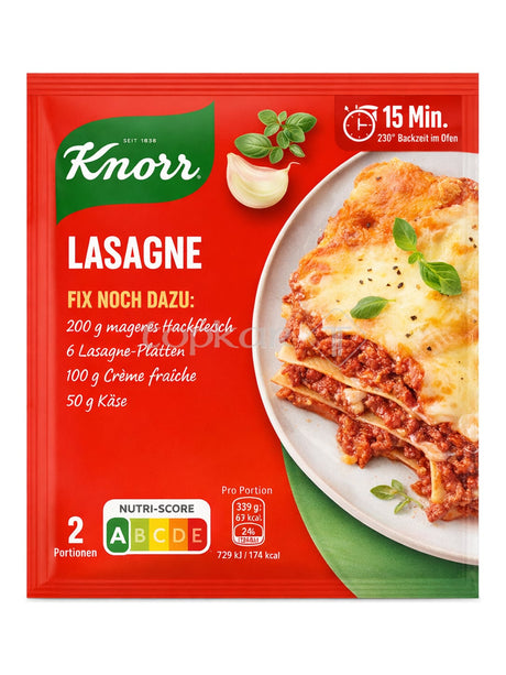Knorr Lasagne Fix 52g – Würzmischung für italienische Lasagne