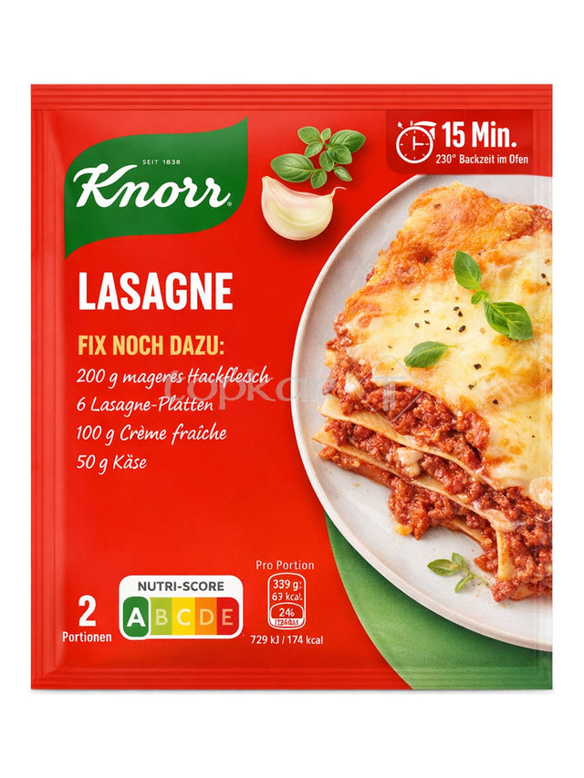 Knorr Lasagne Fix 52g – Würzmischung für italienische Lasagne