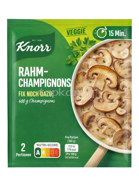 Knorr Rahm-Champignons Fix 33g – Champignon-Rahmsoße vegetarisch