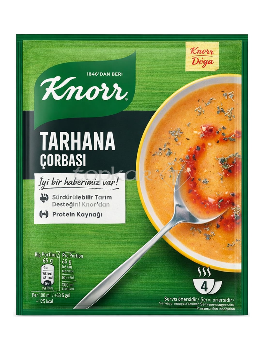 Knorr Tarhana Suppe 74g – türkische Tarhana Çorbası Instant-Suppe