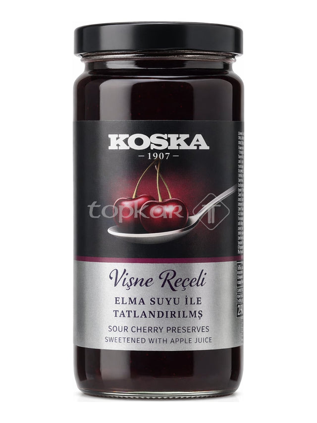 Koska Sauerkirsch Konfitüre mit Apfelsaft gesüßt