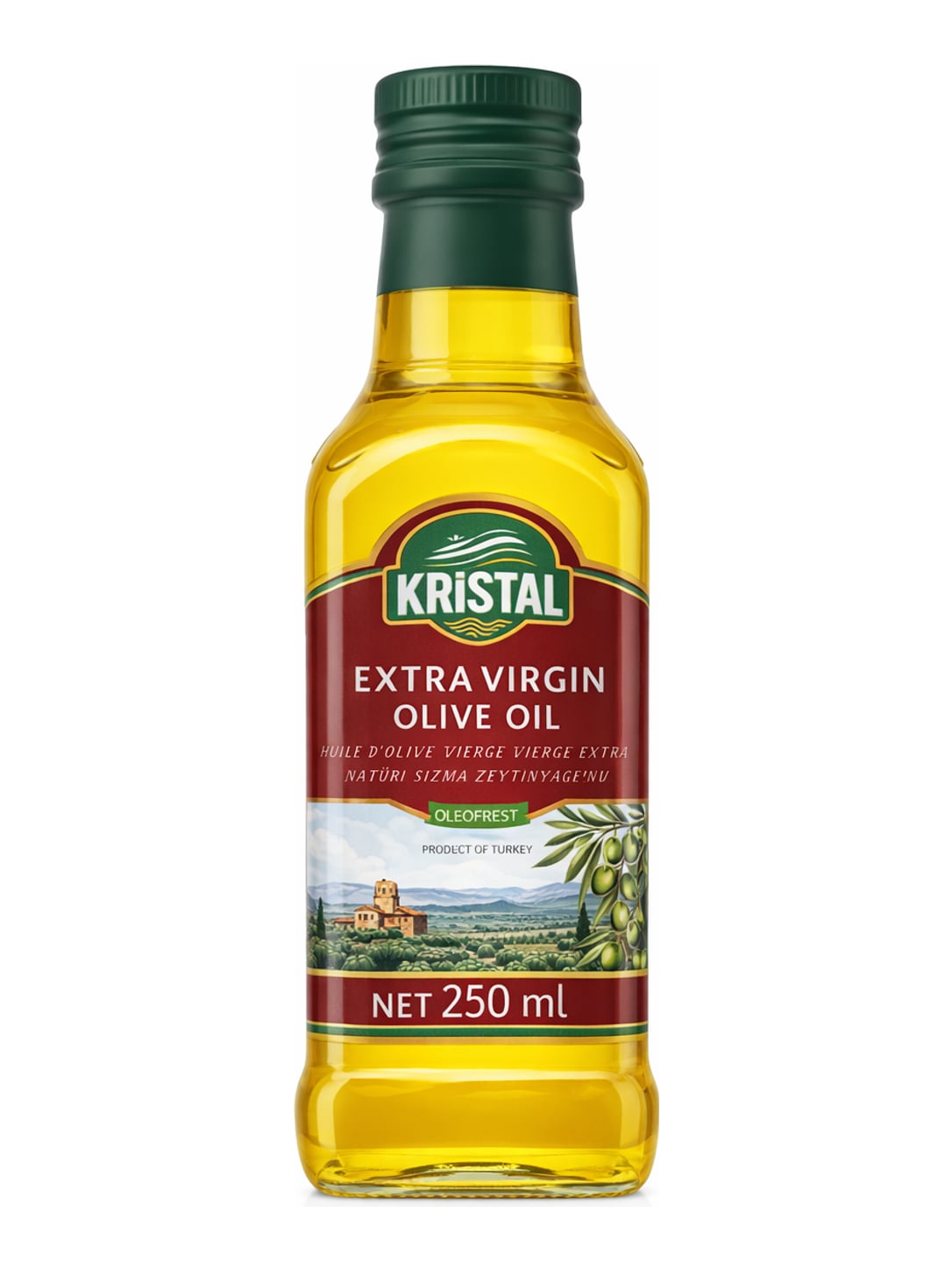 Kristal Extra Virgin Olive Oil 250 ml – Natives Olivenöl Extra kaltgepresst aus der Türkei