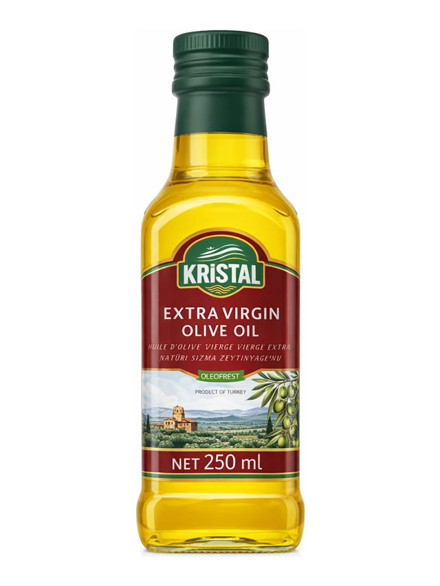 Kristal Extra Virgin Olive Oil 250 ml – Natives Olivenöl Extra kaltgepresst aus der Türkei