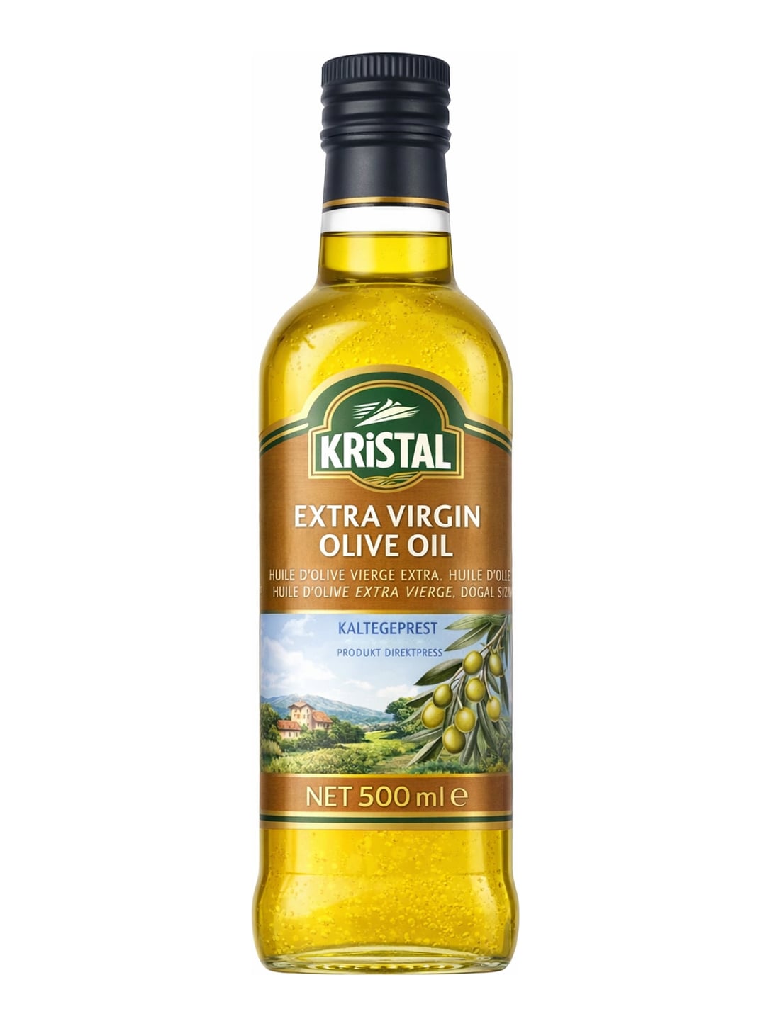 Kristal Extra Virgin Olive Oil 500 ml – Sızma Zeytinyağı kaltgepresstes natives Olivenöl extra