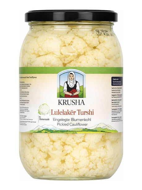 Krusha Eingelegter Blumenkohl 2 kg – Lulelakër Turshi Pickled Cauliflower aus Kosovo