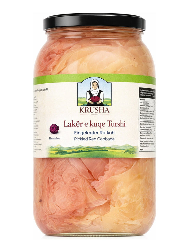 Krusha Lakër e Kuqe Turshi 2 kg – Eingelegter Rotkohl aus Kosovo