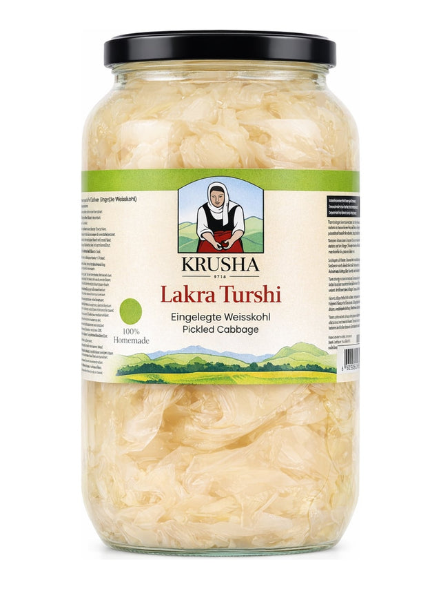 Krusha Lakra Turshi 3kg – Eingelegter Weisskohl Pickled Cabbage aus Kosovo
