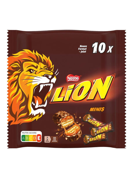 Lion Mini Schokoriegel 180g – Karamell Waffel Milchschokolade