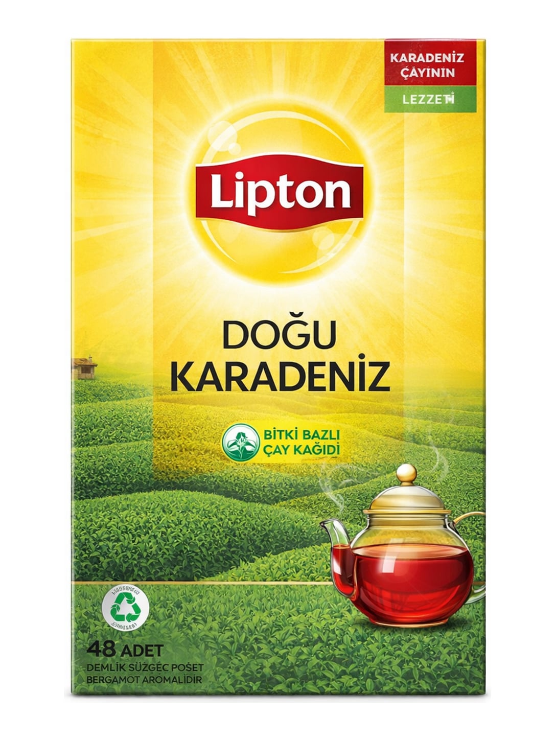 Lipton Doğu Karadeniz Demlik Süzen Poşet Siyah Çay Bergamot 153g – Schwarzer Tee Bergamott Teebeutel
