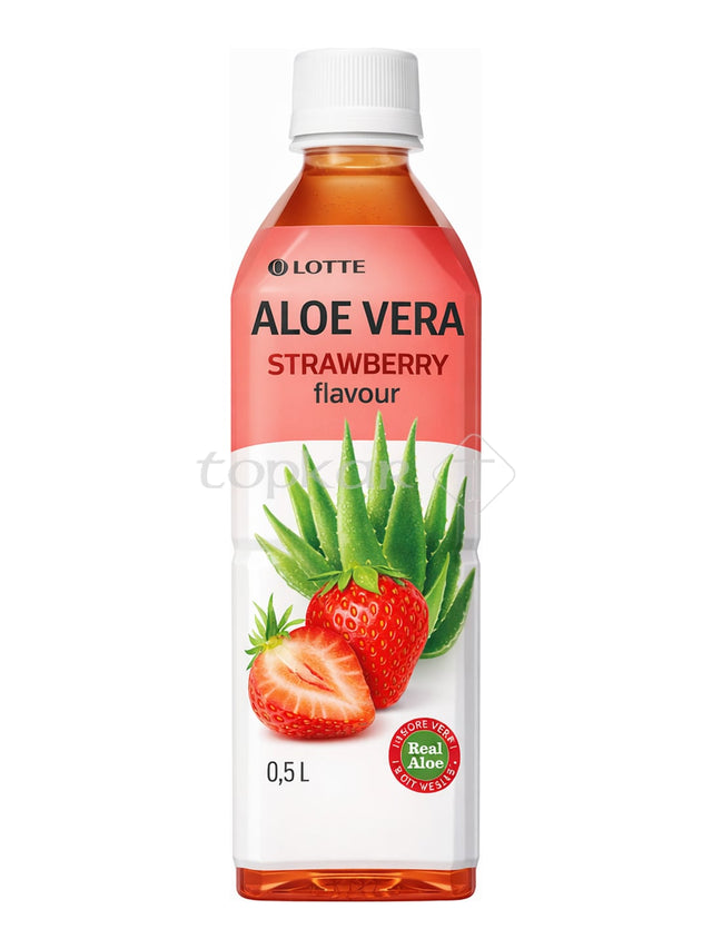 Lotte Aloe Vera Erdbeere 0,5 L – Aloe Vera Strawberry Getränk