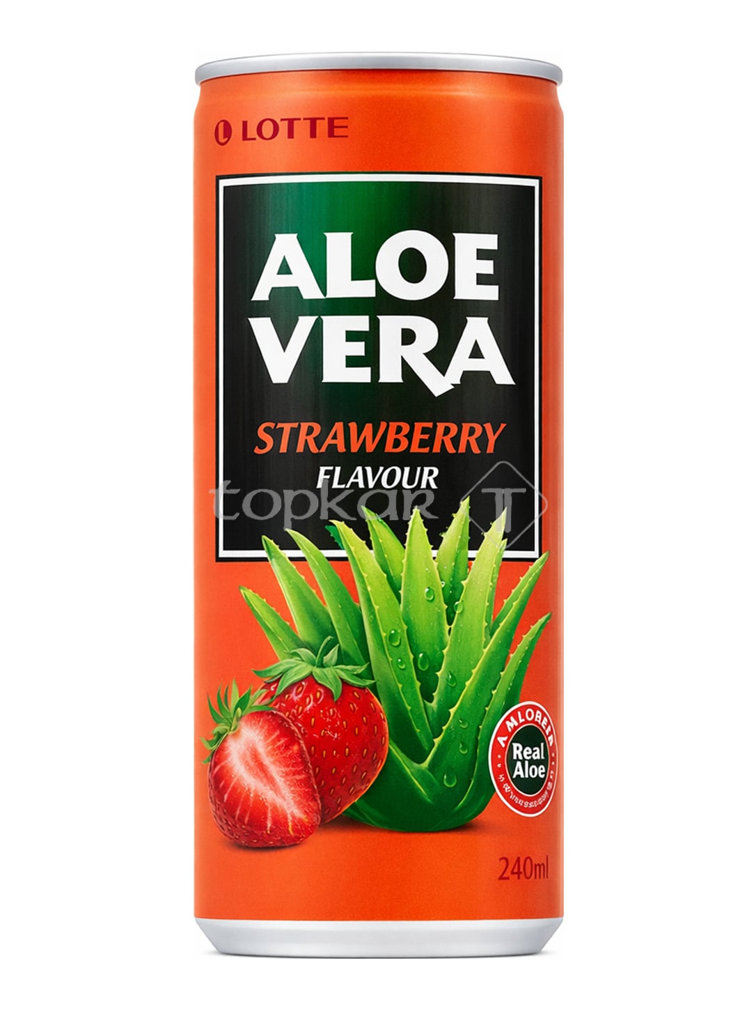 Lotte Aloe Vera Erdbeere 240ml – Aloe Vera Strawberry koreanisches Getränk