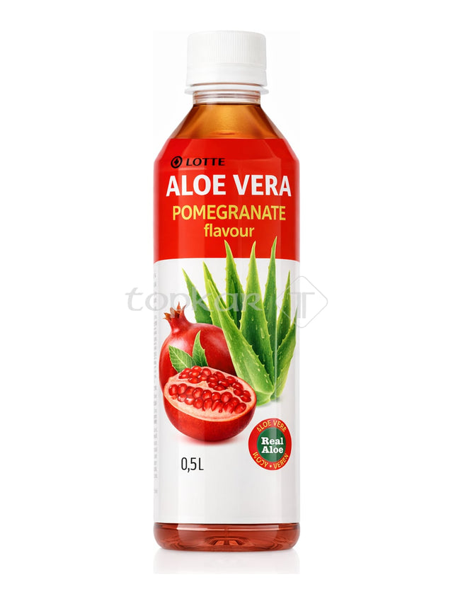Lotte Aloe Vera Granatapfel 0,5 l – Aloe Vera Pomegranate koreanisches Getränk