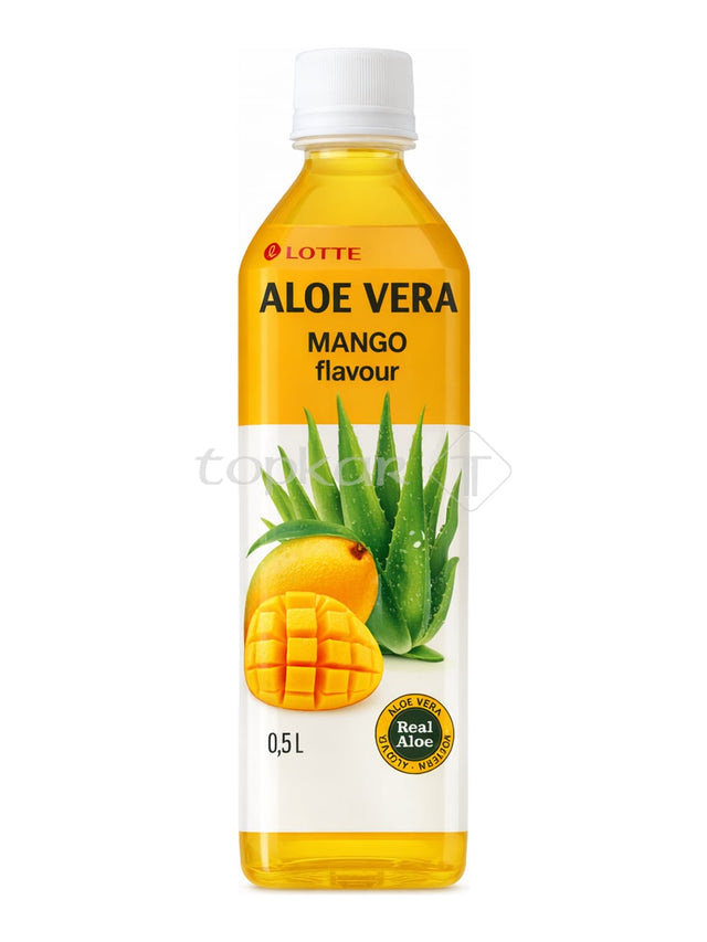 Lotte Aloe Vera Mango 0,5 L – koreanisches Aloe-Vera-Getränk mit Mango