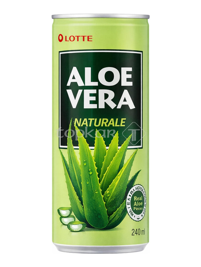 Lotte Aloe Vera Naturale 240 ml – koreanisches Aloe-Vera-Getränk Traube