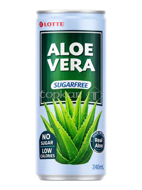 Lotte Aloe Vera zuckerfrei 240 ml – Aloe Vera Getränk Traubenaroma
