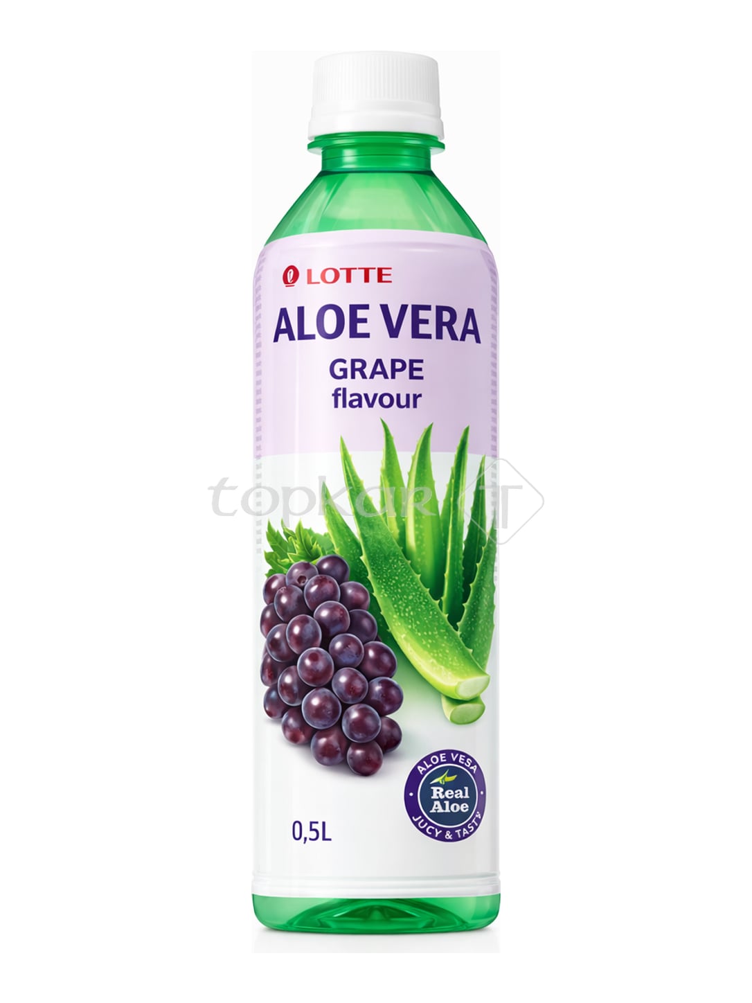 Lotte Aloe Vera Traube 0,5 l – Aloe Vera Grape flavour koreanisches Erfrischungsgetränk