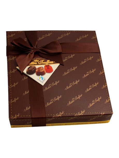 Maître Truffout Belgische Pralinenmischung dunkel 200g – belgische Pralinen aus dunkler Schokolade