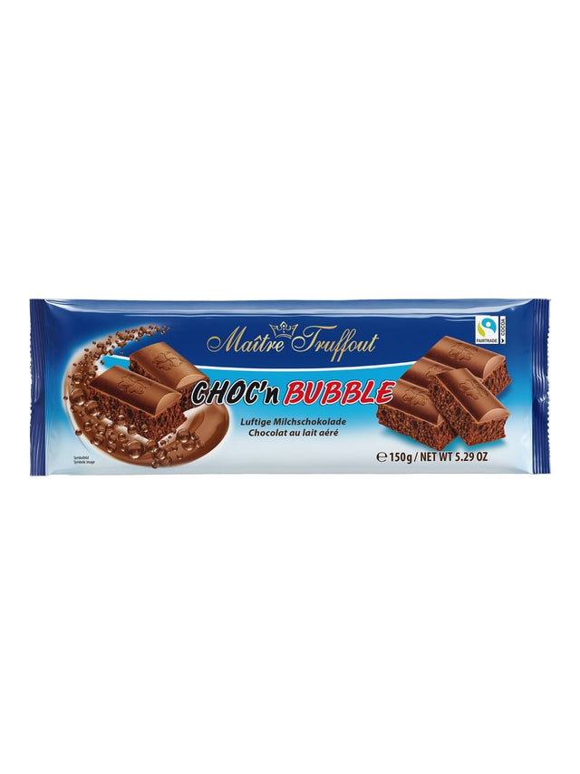 Maître Truffout Choc´n Bubble 150g – luftige Milchschokolade mit Luftbläschen