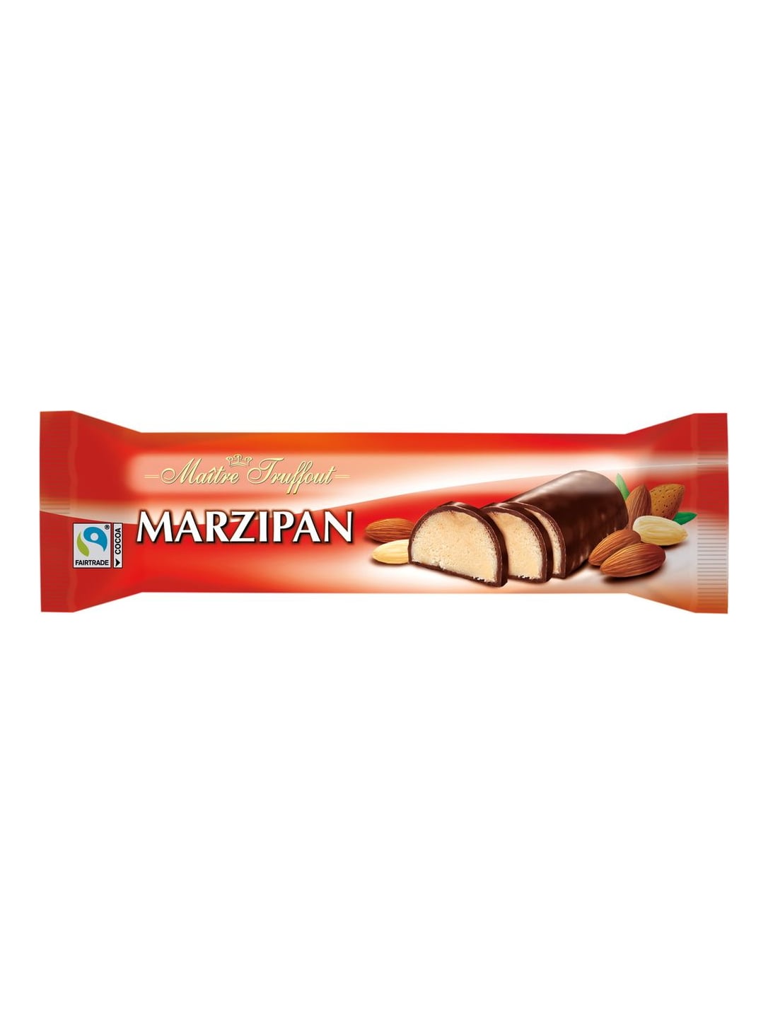 Maître Truffout Marzipanriegel mit Zartbitterschokolade 100g – Marzipan mit Mandeln