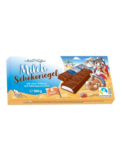 Maître Truffout Milchschokolade mit Sahnecremefüllung 8x12,5g – Praline Vollmilchschokolade