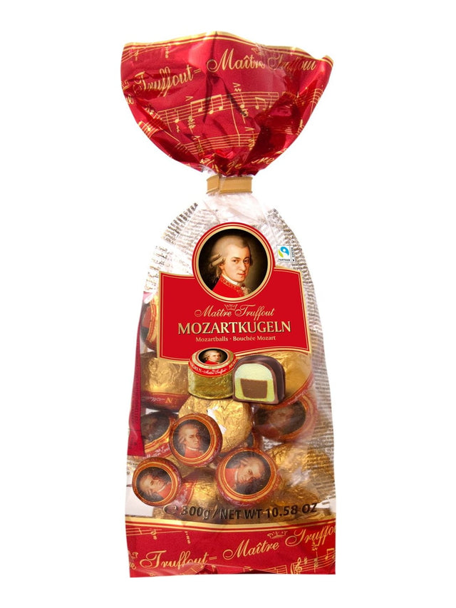 Maître Truffout Mozartkugeln 300g – Pralinen mit Marzipan Nougat Pistazie