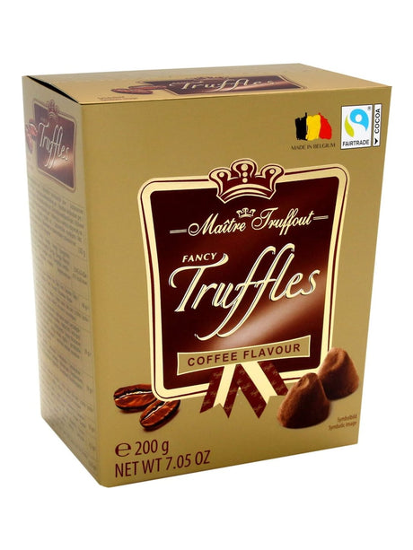 Maître Truffout Fancy Gold Truffles Kaffee 200g – Kaffee-Trüffelpralinen aus Belgien