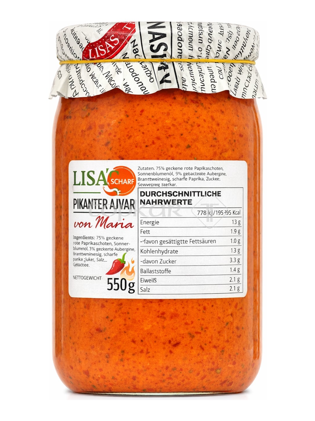 Mama's Pikanter Ajvar scharf