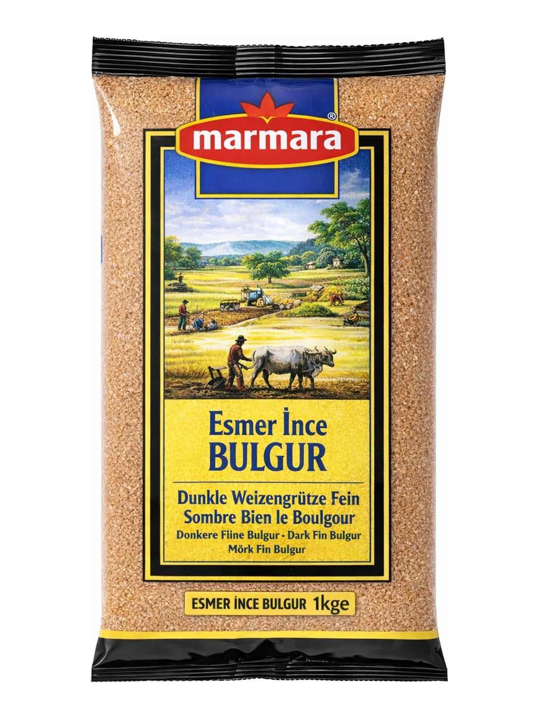 Marmara Dunkler Feiner Bulgur 1 kg – Esmer İnce Bulgur türkische Weizengrütze fein