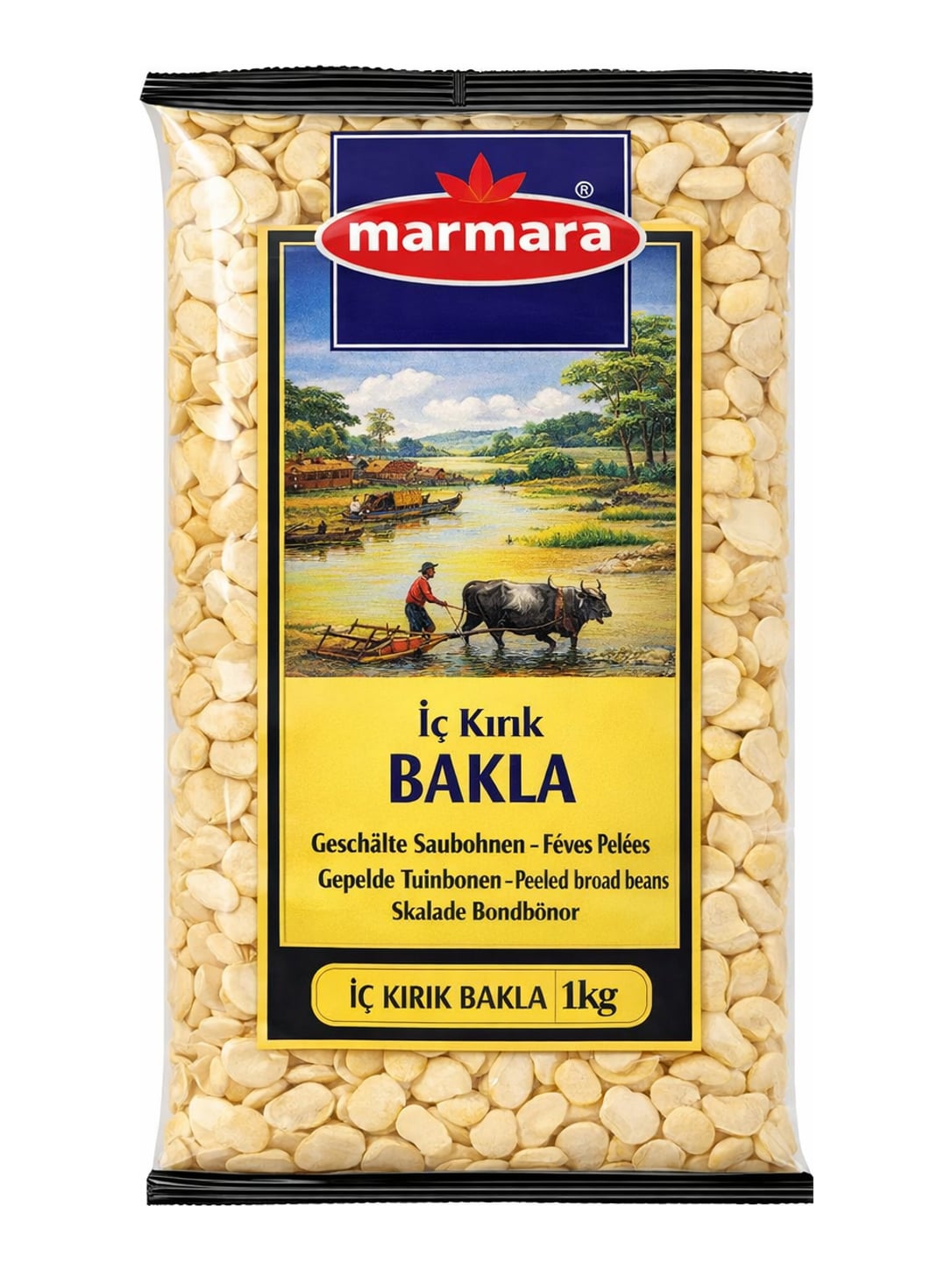 Marmara Geschälte Saubohnen 1 kg – İç Kırık Bakla Peeled Broad Beans