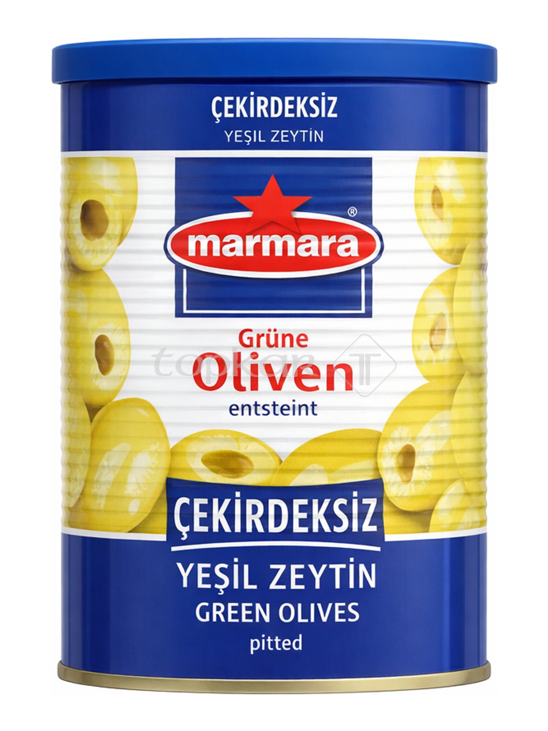 Marmara Grüne Oliven Entsteint 800g – Çekirdeksiz Yeşil Zeytin eingelegte grüne Oliven