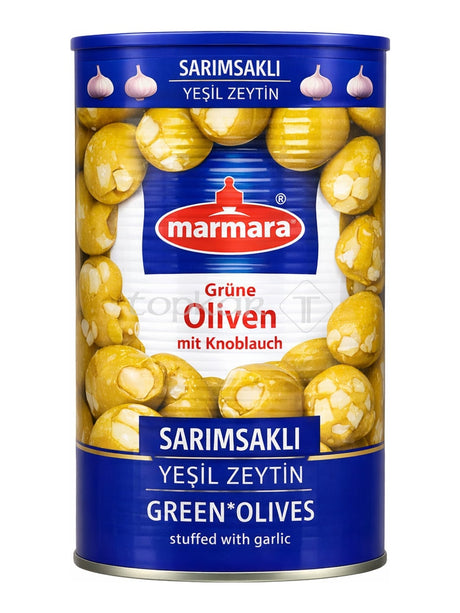 Marmara Grüne Oliven mit Knoblauch