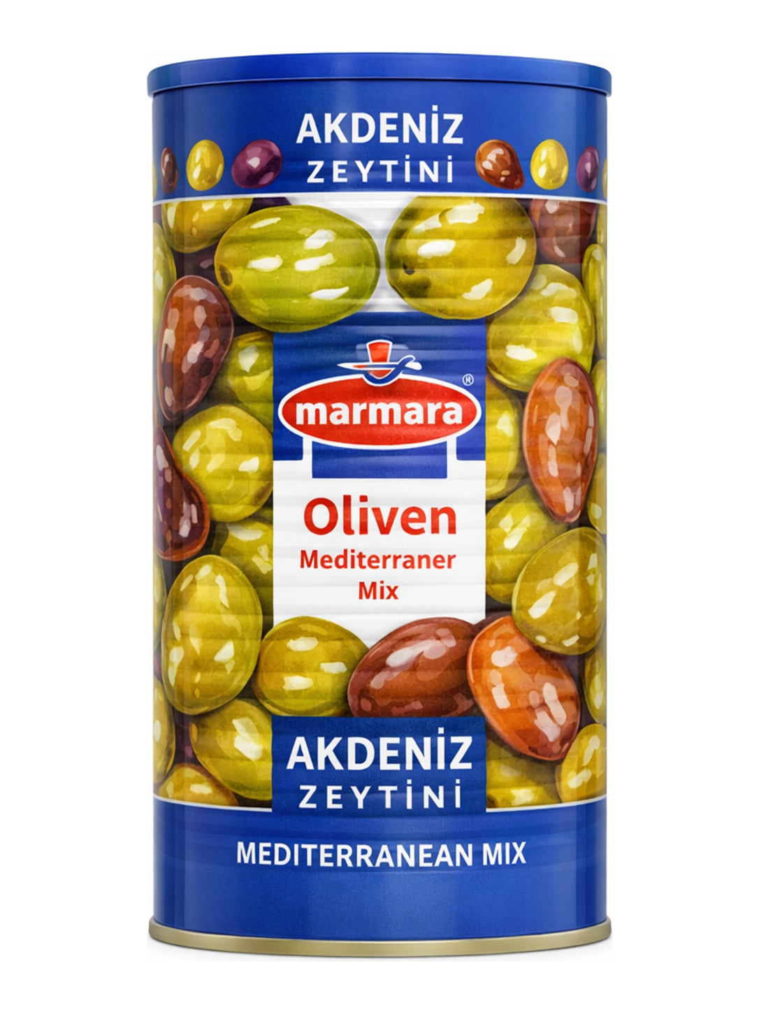 Marmara Akdeniz Zeytini 1250g – Oliven Mediterraner Mix schwarze grüne Kalamata