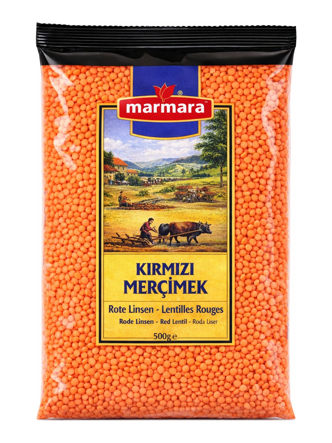 Marmara Rote Linsen 500 g – Kırmızı Mercimek Hülsenfrüchte aus der Türkei