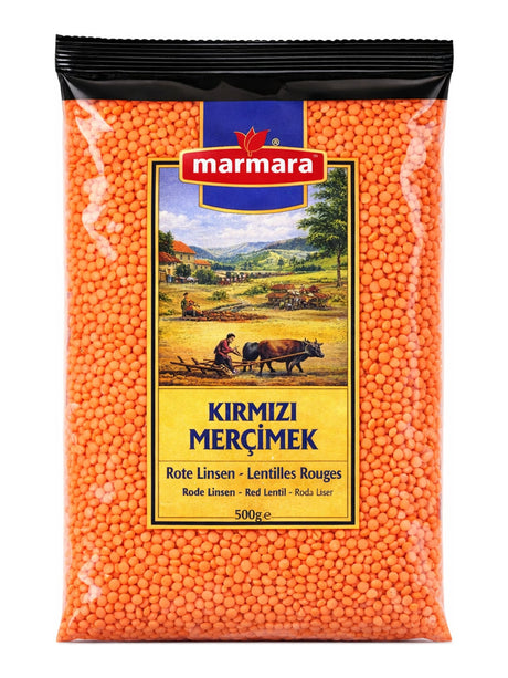 Marmara Rote Linsen 500 g – Kırmızı Mercimek Hülsenfrüchte aus der Türkei