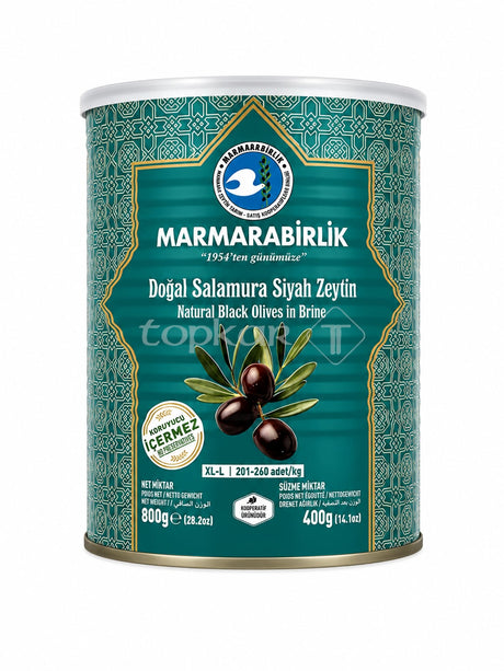 Marmarabirlik Schwarze Oliven Natural