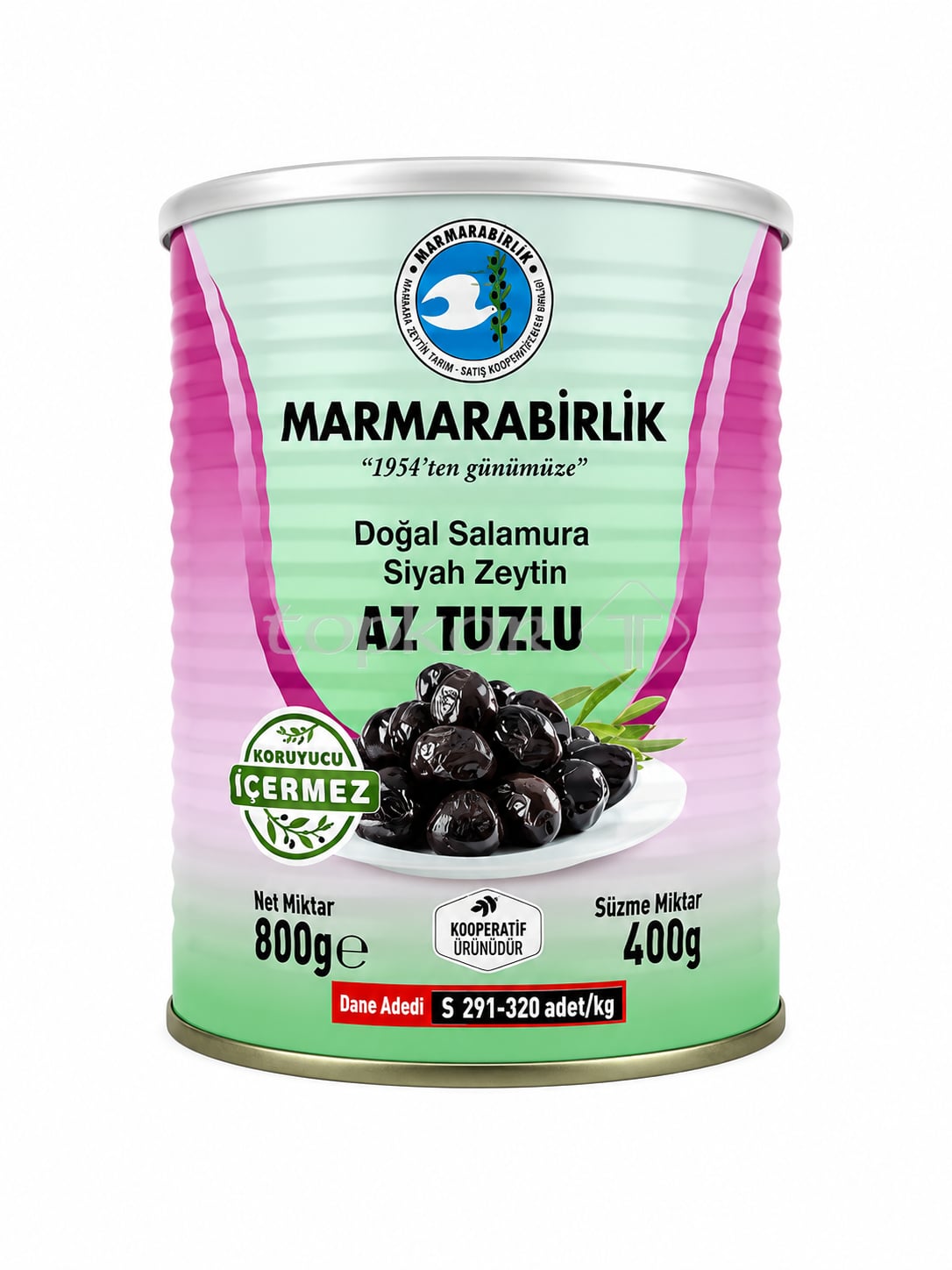 Marmarabirlik Schwarze Oliven Salzarm
