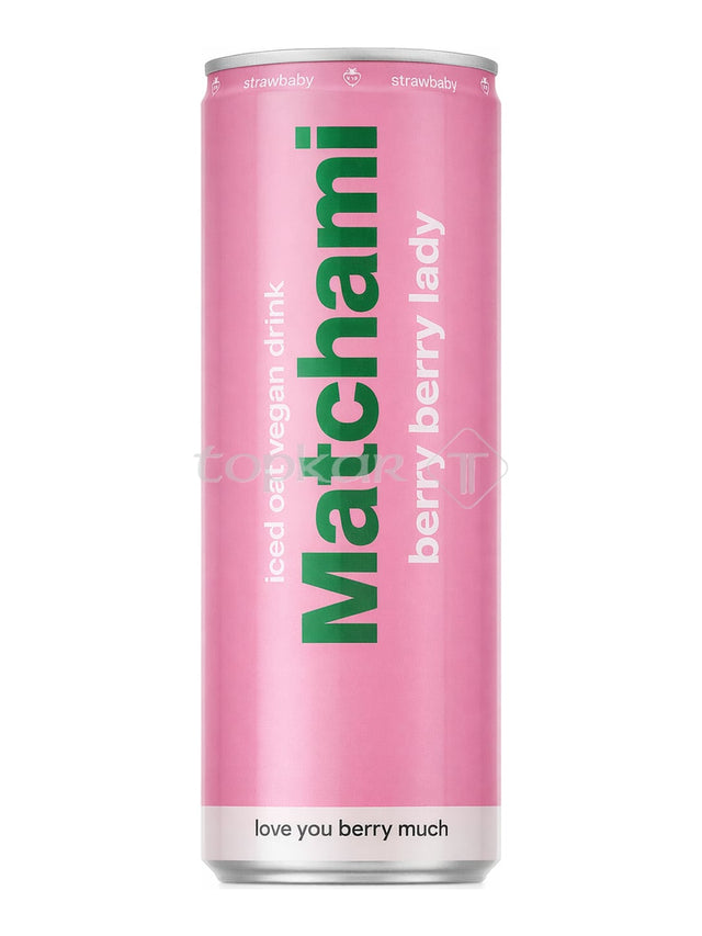 Matchami Berry Berry Lady 250 ml – veganer Matcha Hafer Drink Erdbeere