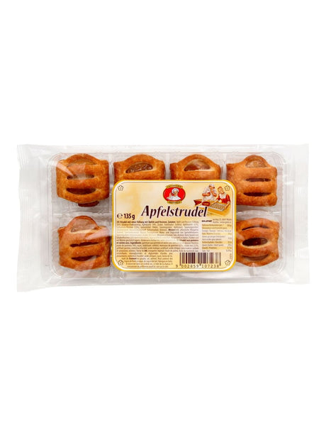 Pâtisserie Mathéo Mini Apfelstrudel 135g – Apfelstrudel Gebäck mit Apfel-Rosinen-Füllung
