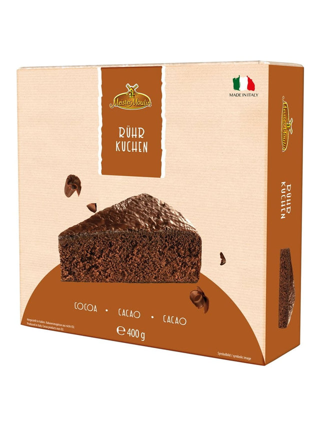 Meister Moulin Rührkuchen Kakao mit Kakaoglasur 400g – saftiger Schokokuchen