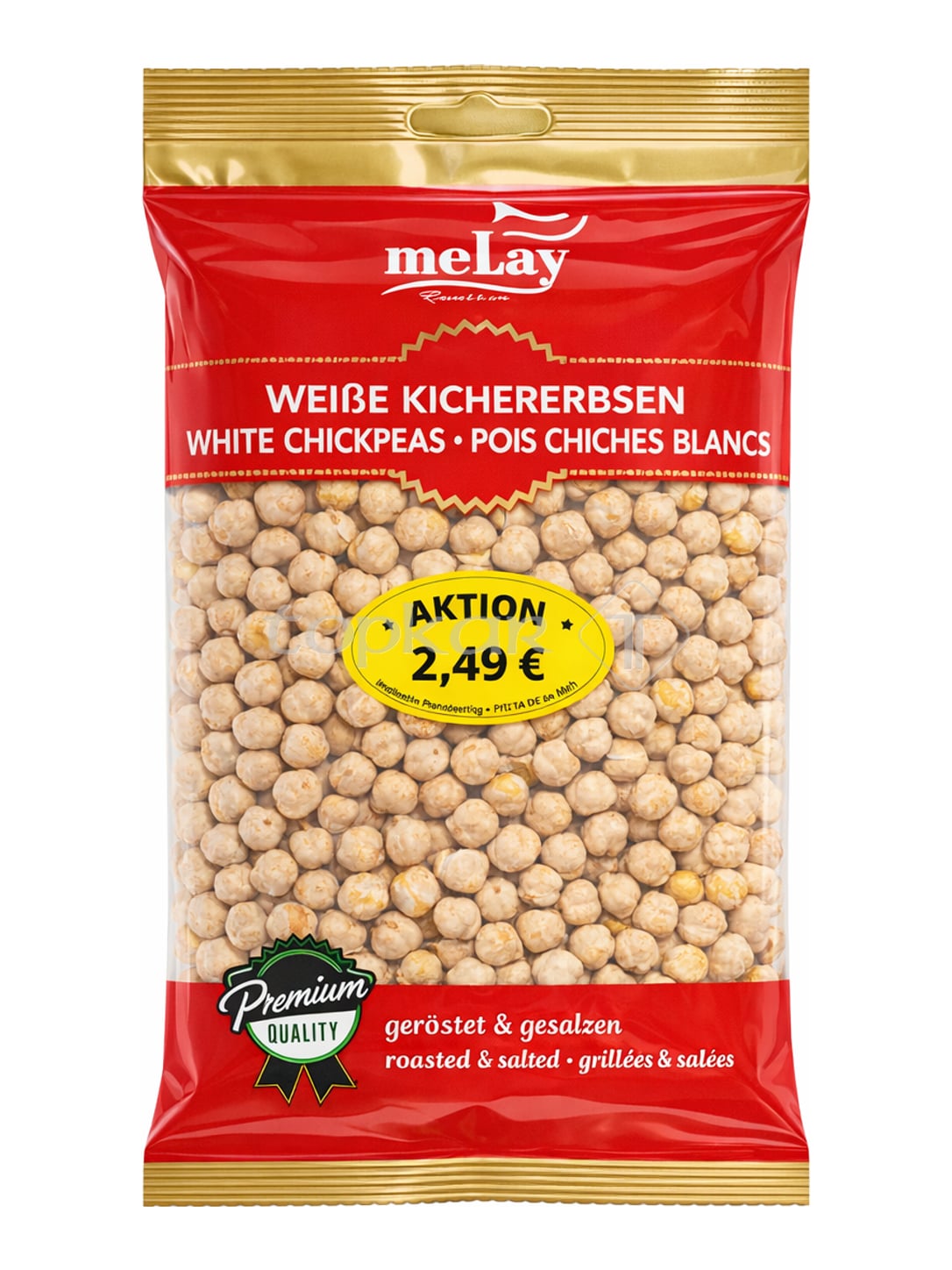 meray Nuts Weiße Kichererbsen 250g – Beyaz Leblebi geröstete gesalzene Kichererbsen