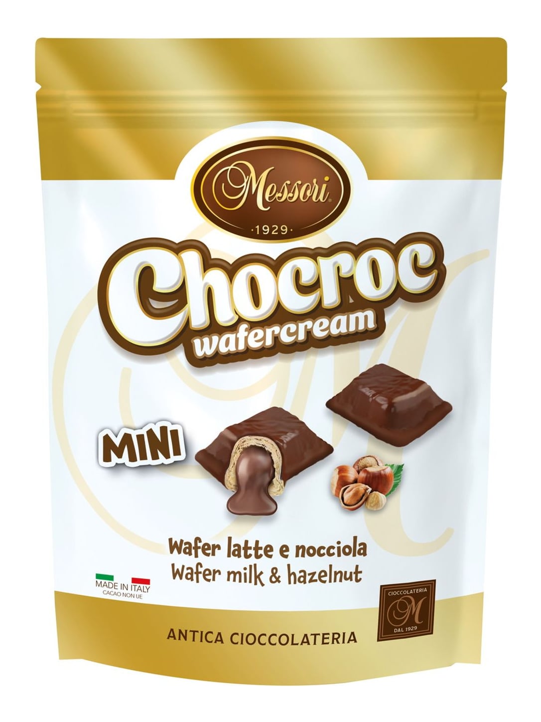 Messori Chocroc Mini Waffeln 96g – Schokowaffeln Milch & Haselnuss