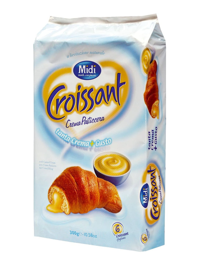 Midi Croissant mit Cremefüllung 300g – italienische Cornetti mit Vanillecreme
