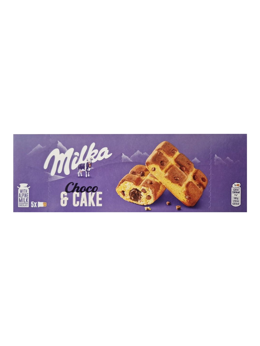 Milka Cake & Choco 175g – Schokoladenkuchen mit Alpenmilch-Schokostückchen