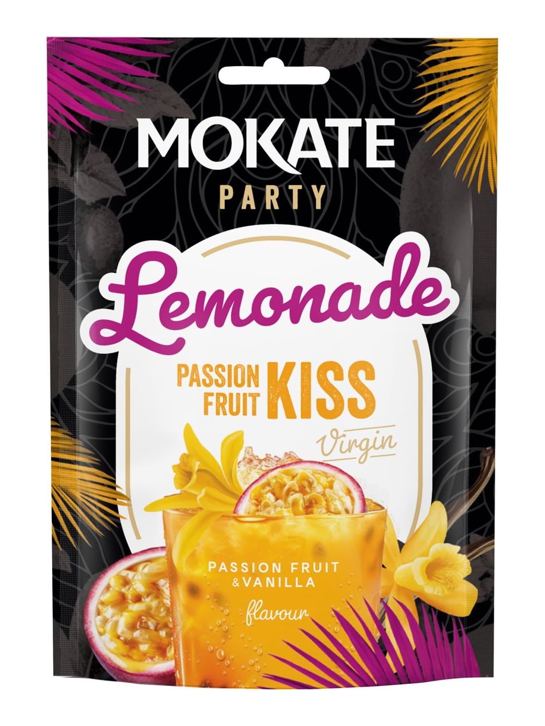 Mokate Instant Getränkepulver Limonade Maracuja 40g – Lemonade Passion Fruit Kiss